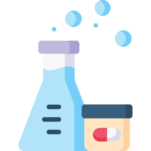 Pharmaceutical pill medicine biology icon