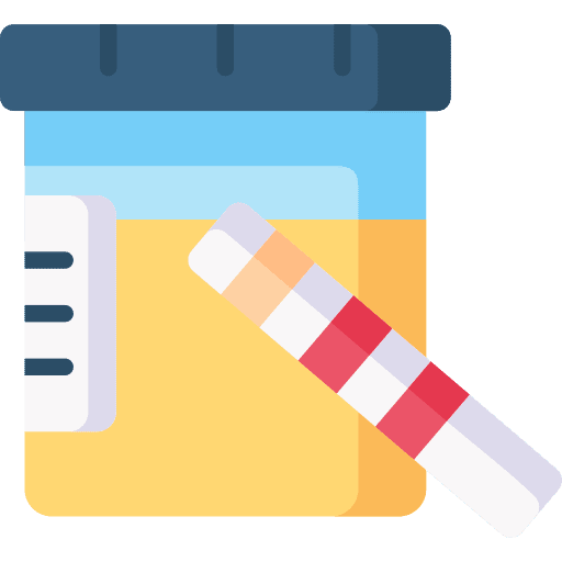 Urine test urine test examination diagnosis icon