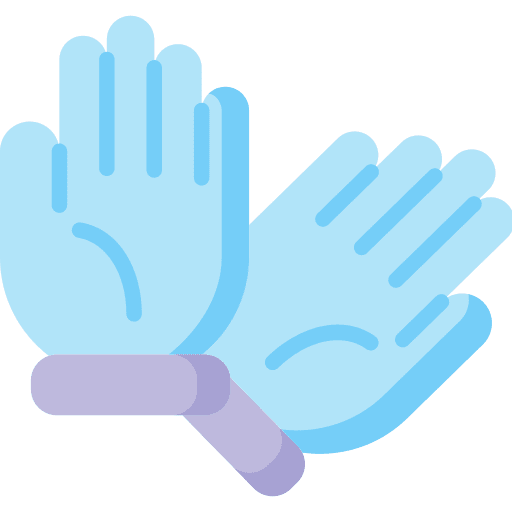 Rubber gloves protection rubber gloves healthcare and medical icon