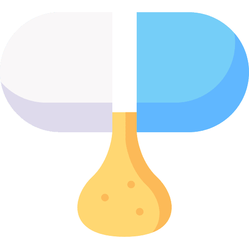 Capsule medication pills healthcare and medical icon