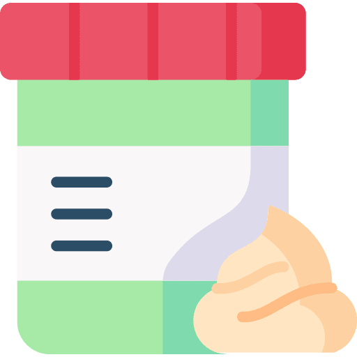 Feces excrement container tube icon