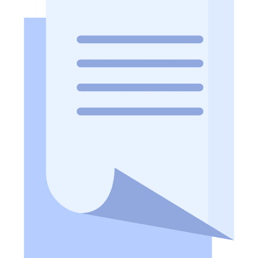 Paper document sheet education icon