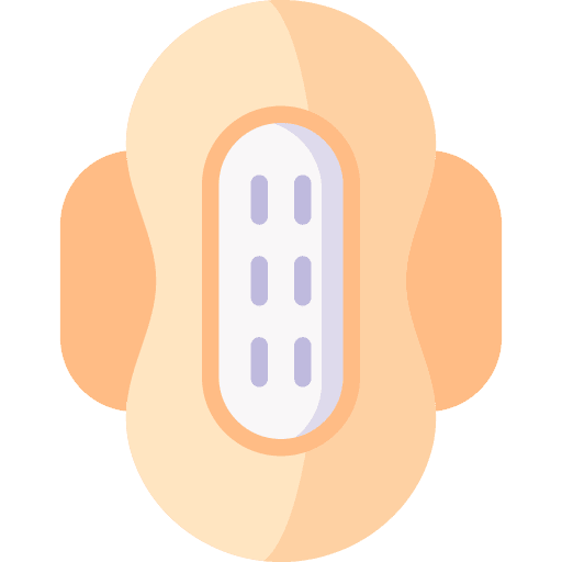 Sanitary pad hygiene healthcare and medical sanitary pad icon