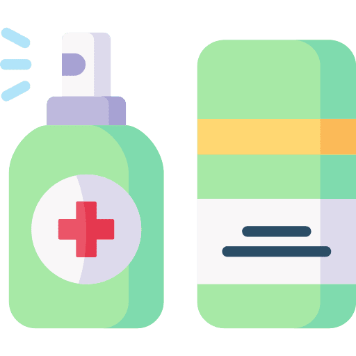 Spray healthcare and medical antiseptic spray icon