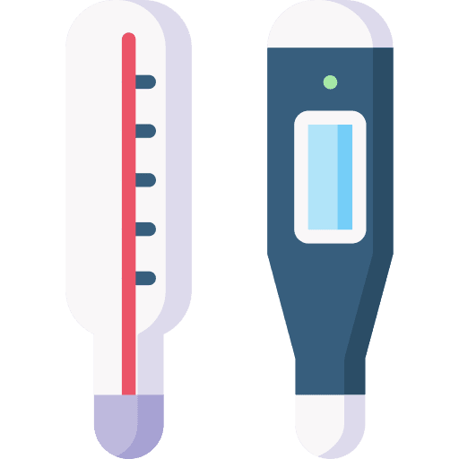 Thermometer temperature cold healthcare and medical icon