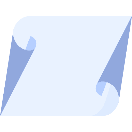 Paper blueprint sheet paper icon