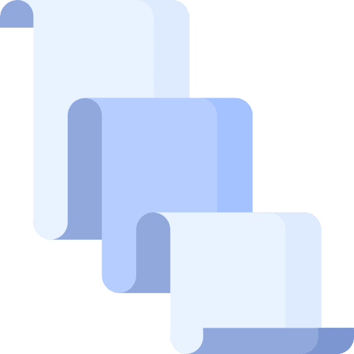 Paper paper files and folders roll icon