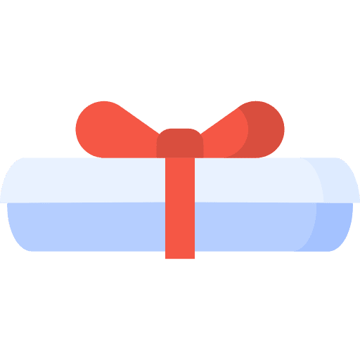 Paper rolled certificate diploma icon