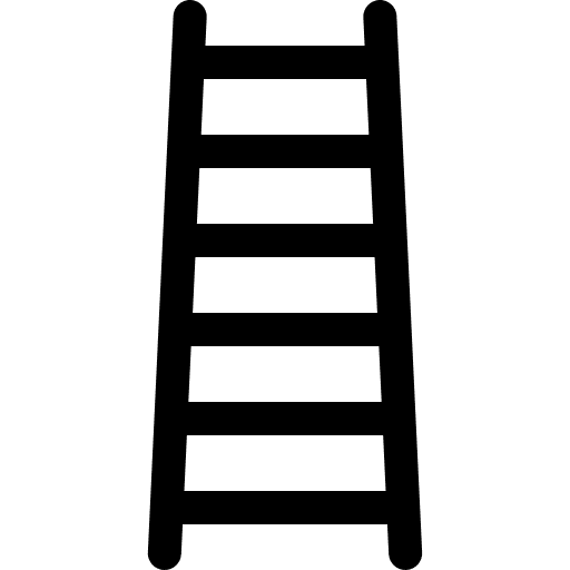 Step ladder stairs ladder repair icon
