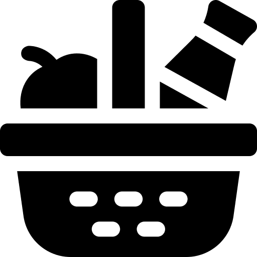 Picnic basket holidays vacation basket icon