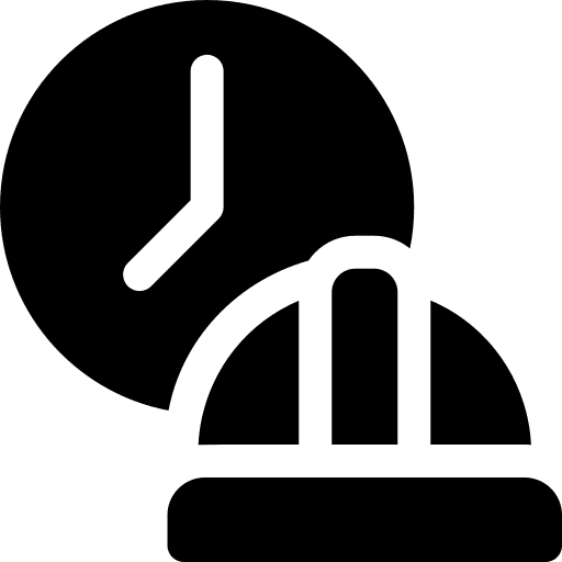 Working hours working hours helmet clock icon