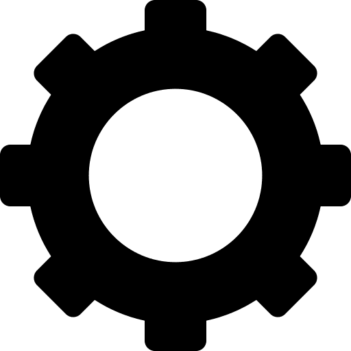 Gear settings setup options icon