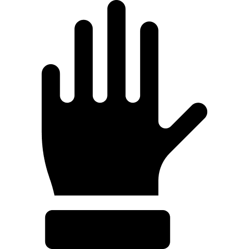 Glove protective glove construction icon