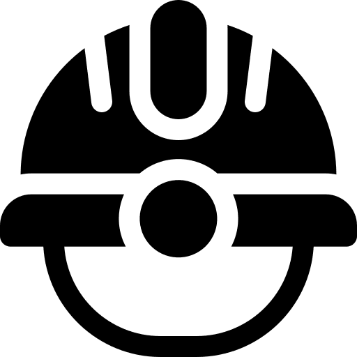 Helmet worker construction hard hat icon