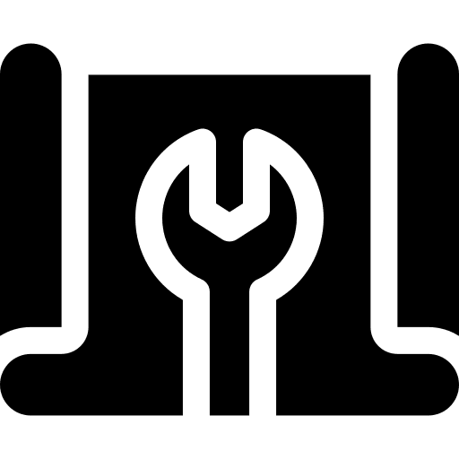 Planning blueprint gear planning icon