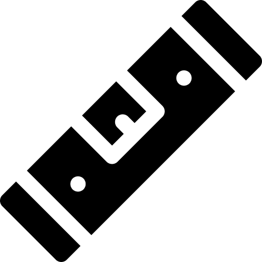 Spirit level spirit level measurement construction and tools icon