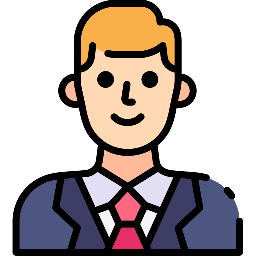 Businessman picture white man people icon
