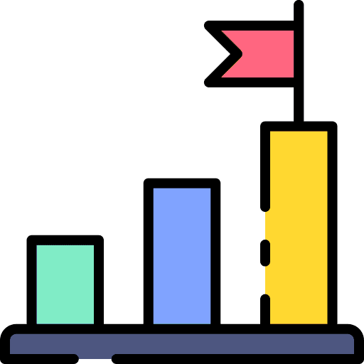 Goal stairs success goal icon