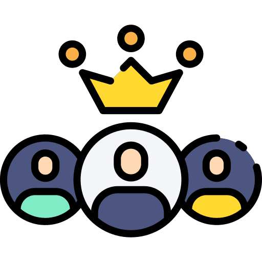 Leader people teamwork employee icon