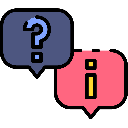 Interview communication speech bubble news icon