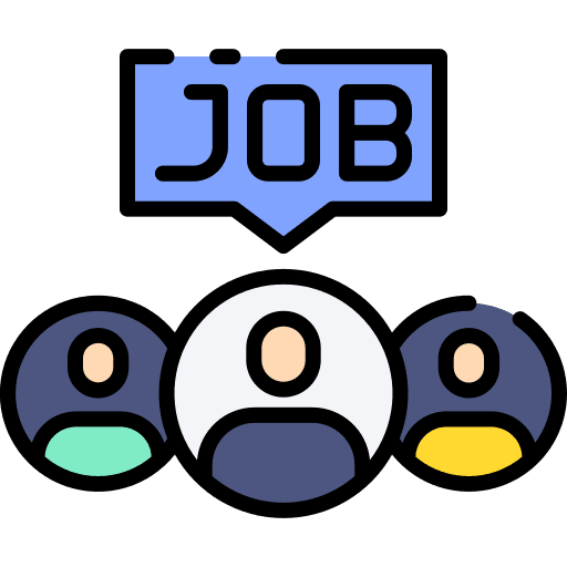 Job promotion job promotion business and finance persons icon
