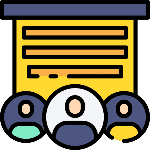 Training teacher school business and finance icon