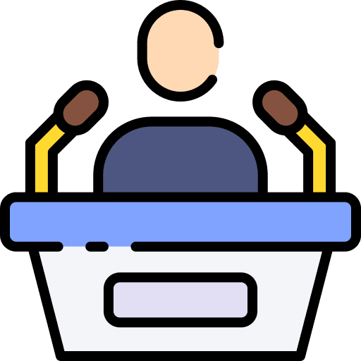 Conference conference public speaking debate icon