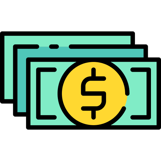 Salary business and finance salary banknote icon
