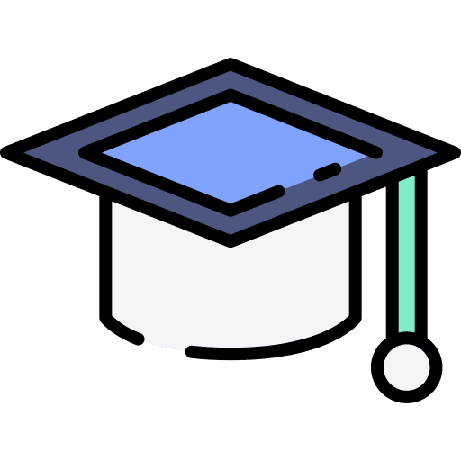 Graduate graduate mortarboard school icon