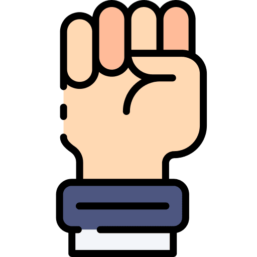 Motivation raise raise hand fist icon