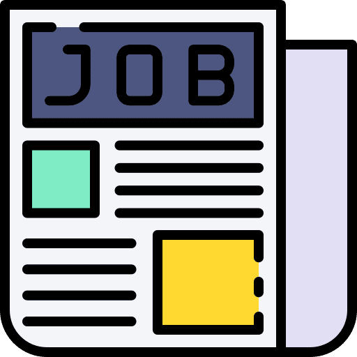 Newspaper seo report communications interface icon