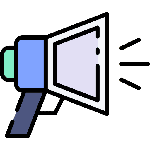 Megaphone shout communications call to action icon