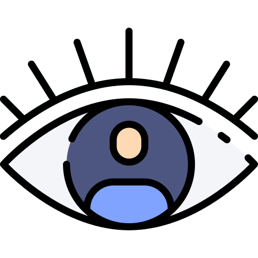 Vision eyes eye views icon