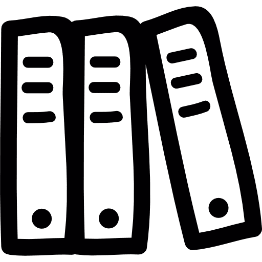 3 standing archives containers file documents icon