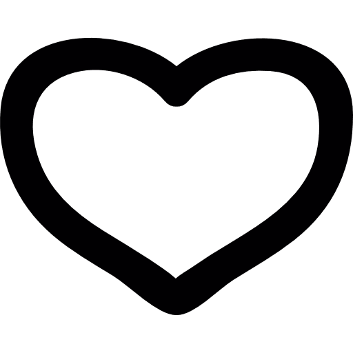 Heart doodle lovely romance hand made icon