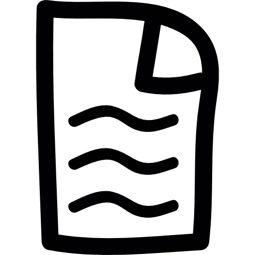 Text page doodle document drawing documents icon