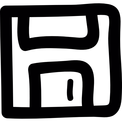 Floppy disk doodle interface disk storage storage icon