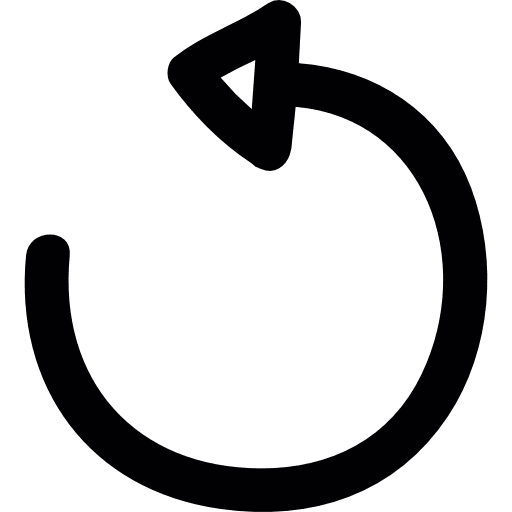 Rewind arrow draw grunge arrows circular arrow icon