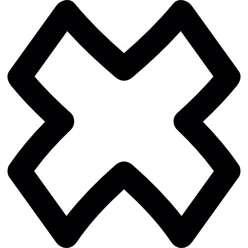 Cross mark ex cancel signs icon