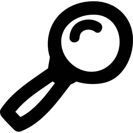 Draw magnifying lens education zoom searching icon
