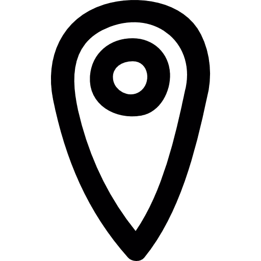 Large pointer pointing location position icon