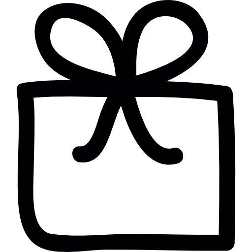 Gift bag present box ribbon gift icon