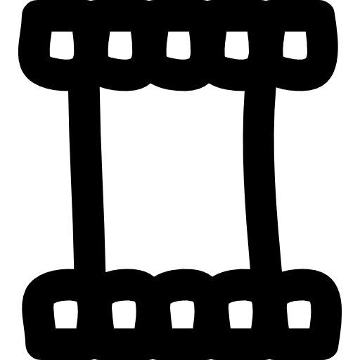 Draw film strip  video film strip cinema strip icon