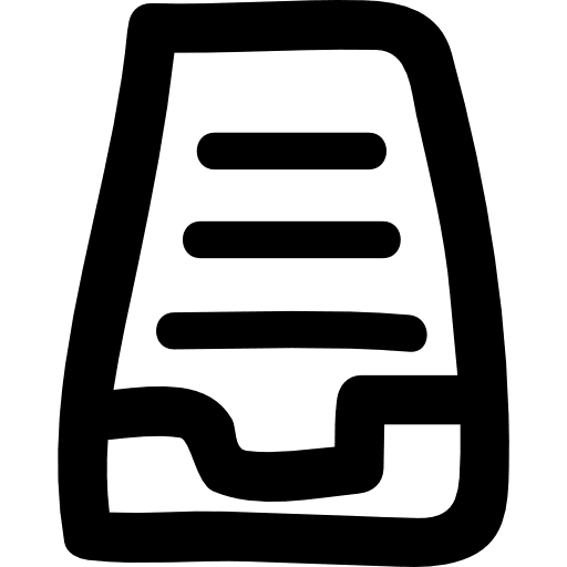 Full inbox doodle document container documents icon