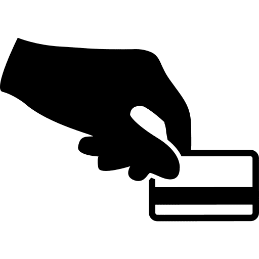 Credit card shopper credit card commerce icon