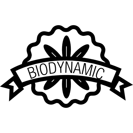 Biodynamic badge signs ecological banner icon