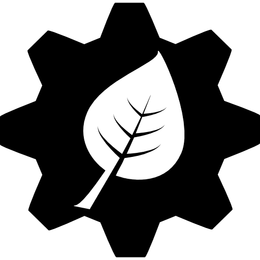 Eco gear ecological ecologic cogwheel icon