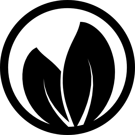 Leaves ecologic signs gardening icon