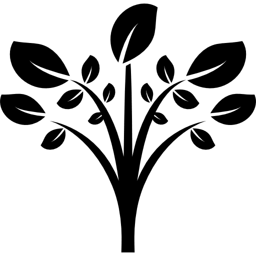 Leaves gardening nature ecologic icon