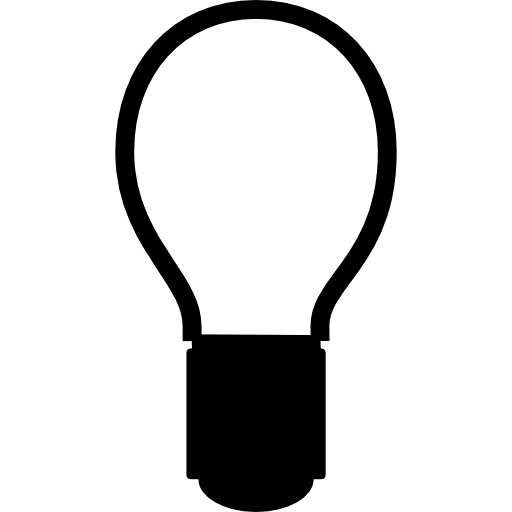 Idea electrical electricity light bulb icon